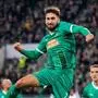 VIENNA,AUSTRIA,24.OCT.24 - SOCCER - UEFA Conference League, SK Rapid Wien vs FC Noah Yerevan. Image shows the rejoicing of Dion Beljo (Rapid).
Photo: GEPA pictures/ Philipp Brem