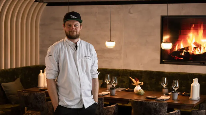 Haubenkoch Johann Schmuck in seinem neuen Restaurant "Terra" unter dem Rathausplatz in Stainz