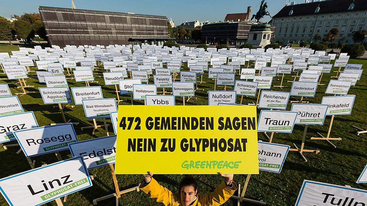 Greenpeace-Aktion gegen Glyphosat 