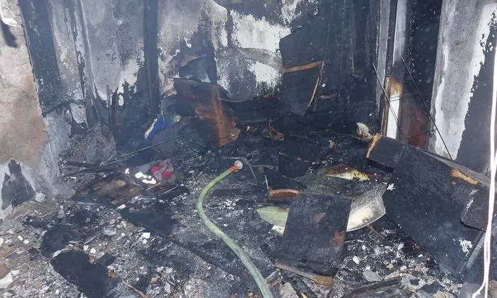 Die Wohnung wurde komplett zerstört