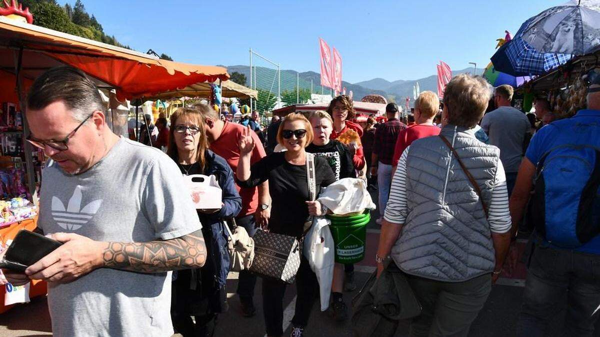 Der Maxlaunmarkt in Niederwölz, hier ein Bild vom Vorjahr, wird zehntausende Gäste anziehen