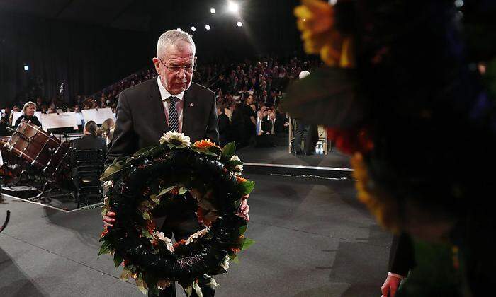 Bundespräsident Alexander Van der Bellen bei der Gedenkveranstaltung in Yad Vashem 