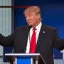 Donald Trump dort, wo er sich am wohlsten fühlt: im Mittelpunkt