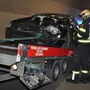 Das Auto musste aus dem Tunnel geborgen werden