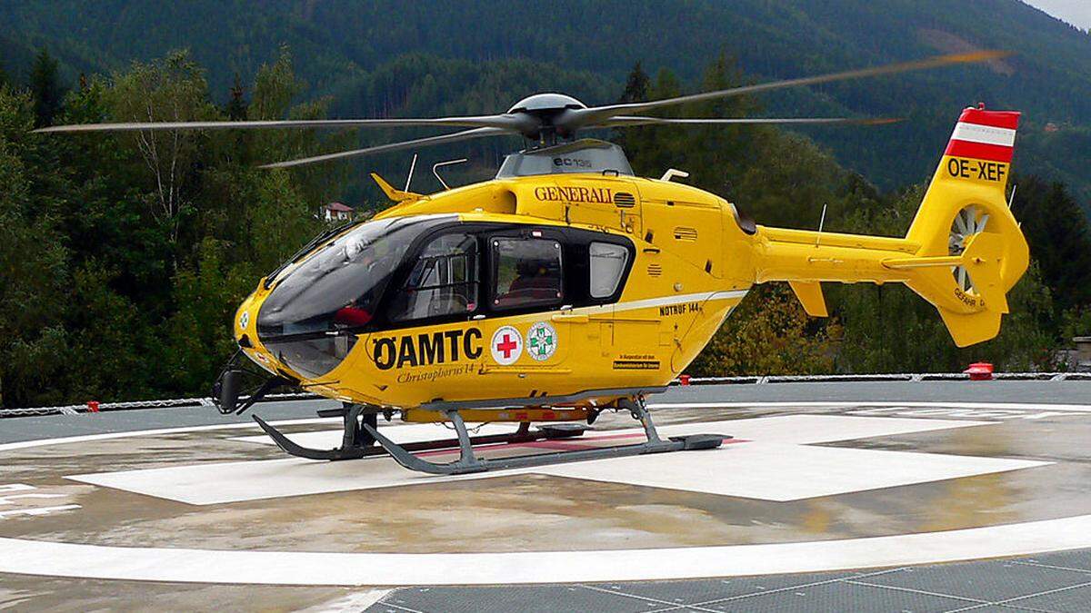 Hubschrauber brachte den Bub ins Spital