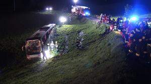 Busunfall in Bad Mitterndorf in der Steiermark