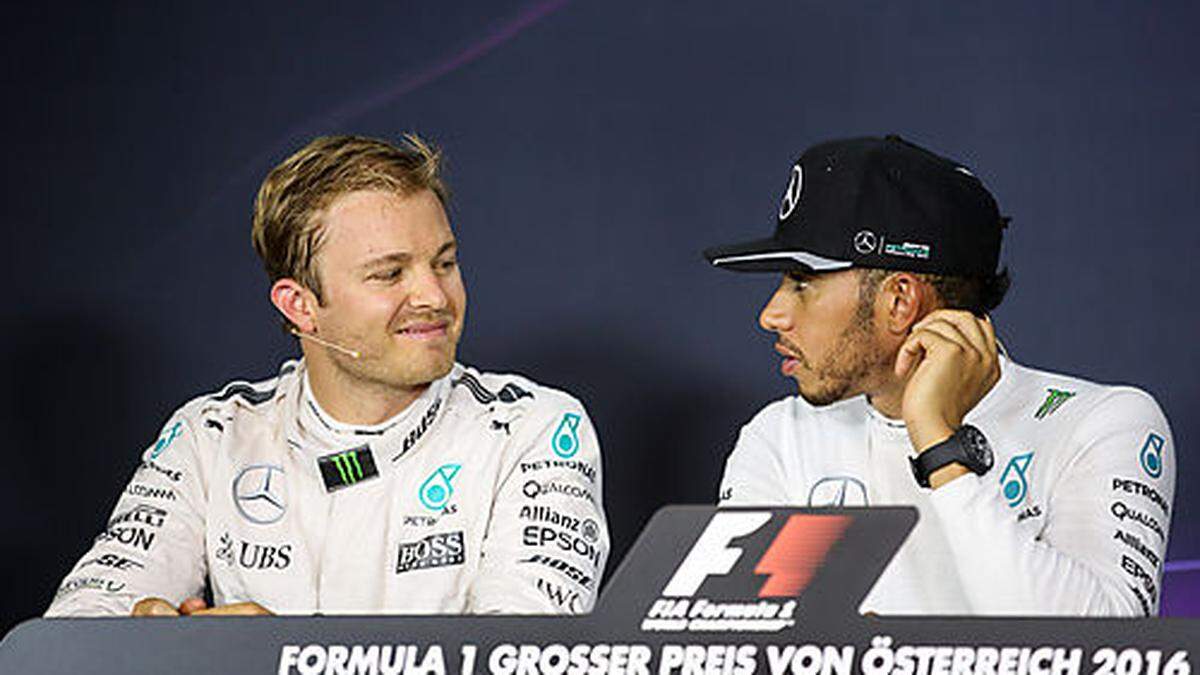 Nico Rosberg und Lewis Hamilton