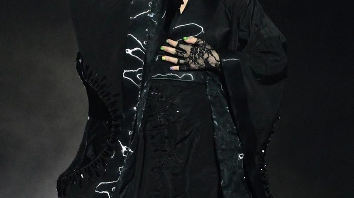 US pop star Madonna performs onstage during a free concert at Copacabana beach in Rio de Janeiro, Brazil, on May 4, 2024. . Madonna ended her The Celebration Tour with a performance attended by some 1.5 million enthusiastic fans. (Photo by Pablo PORCIUNCULA / AFP)
