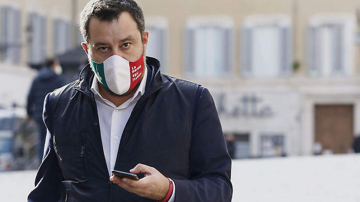 Der Chef der rechten Regierungspartei Lega, Matteo Salvini