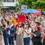 Vor dem Haupteingang der Uni Klagenfurt wurde protestiert