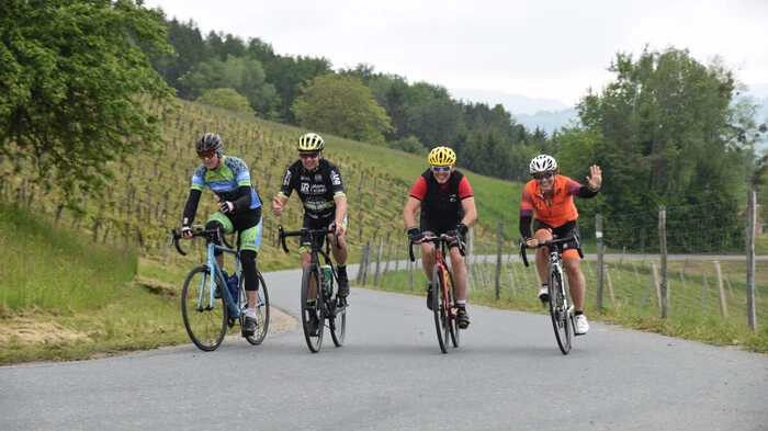 Durch die Region geradelt sind am Wochenende 63 Teilnehmer der Gamlitzer Weinstrassen Trophy 2019. Veranstaltet hat die Vereinsausfahrt der Radsportverein „Weinblattler Südsteiermark“.    