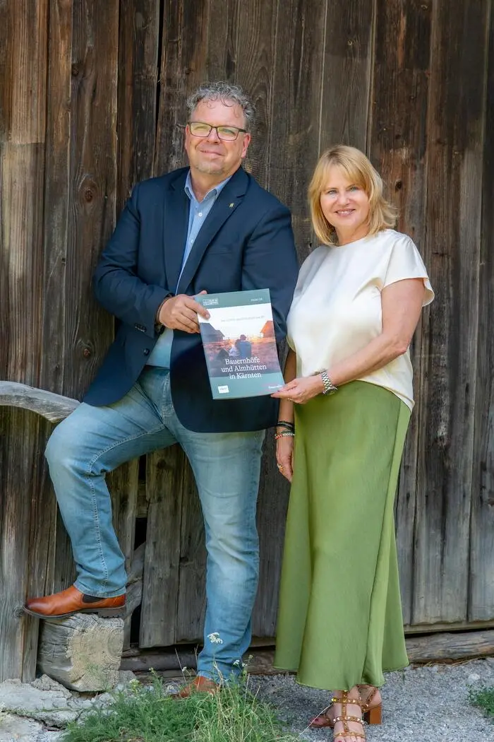 Die Chefs des Kärntner Landesverbandes von „Urlaub am Bauernhof“: Obmann Günter Zeilinger und Geschäftsführerin Edith Sabath-Kerschbaumer
