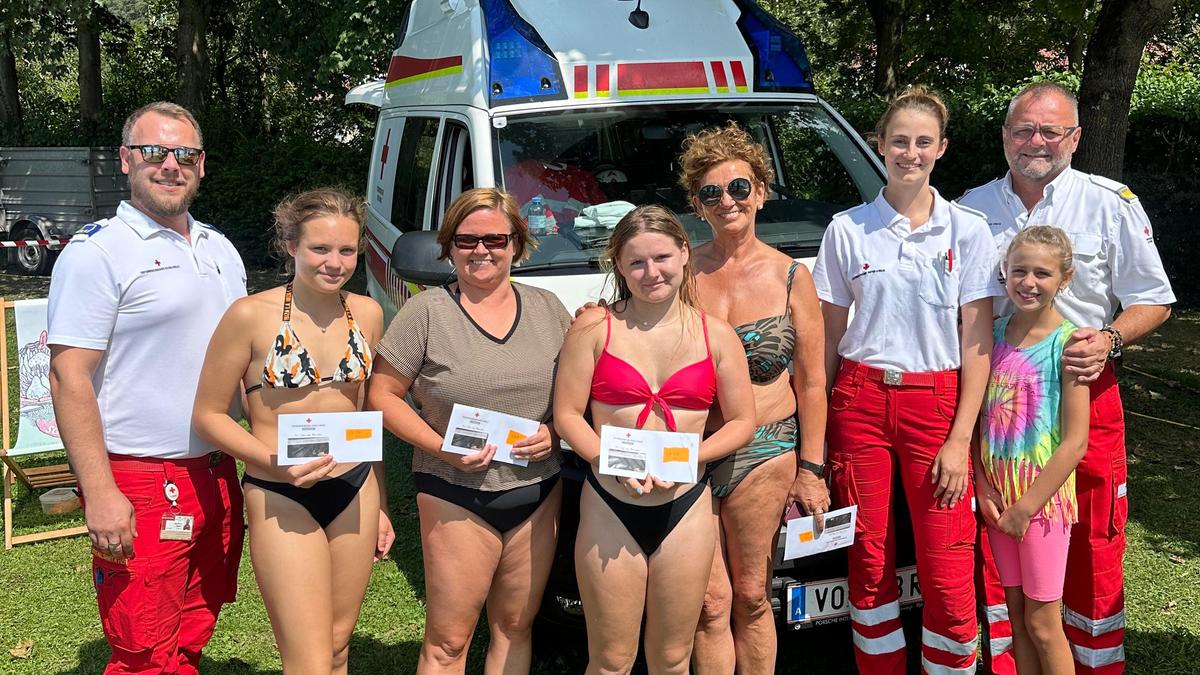 Die Gewinner des Schätzspiels im Rahmen des Aktionstags