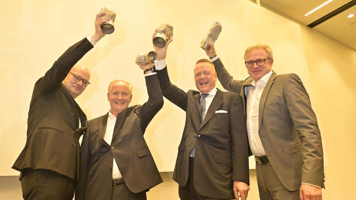 Top of Styria Preisträger: Gerald Lackner, Maximilian Oberhumer, Richard Strahls und Christoph Holzer (von links nach rechts)