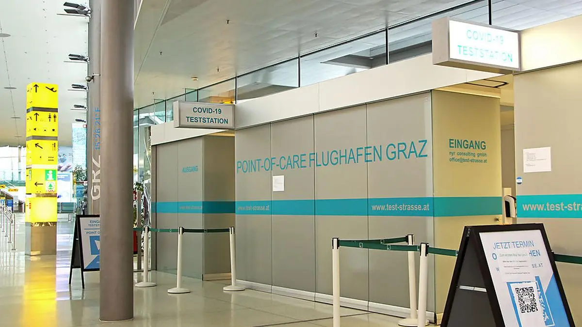 Anfang 2021 wurde am Flughafen Graz der "Point of Care" eingerichtet