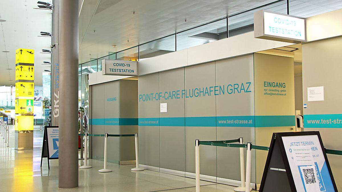 Anfang 2021 wurde am Flughafen Graz der &quot;Point of Care&quot; eingerichtet