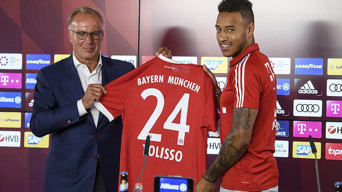 Corentin Tolisso (links) beim FC Bayern München