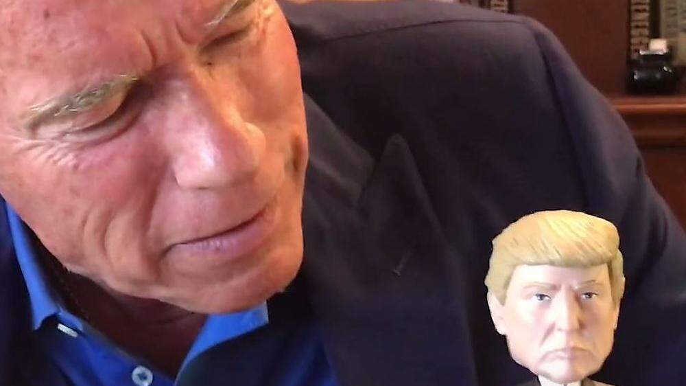 Schwarzenegger mit Trump-Pupe