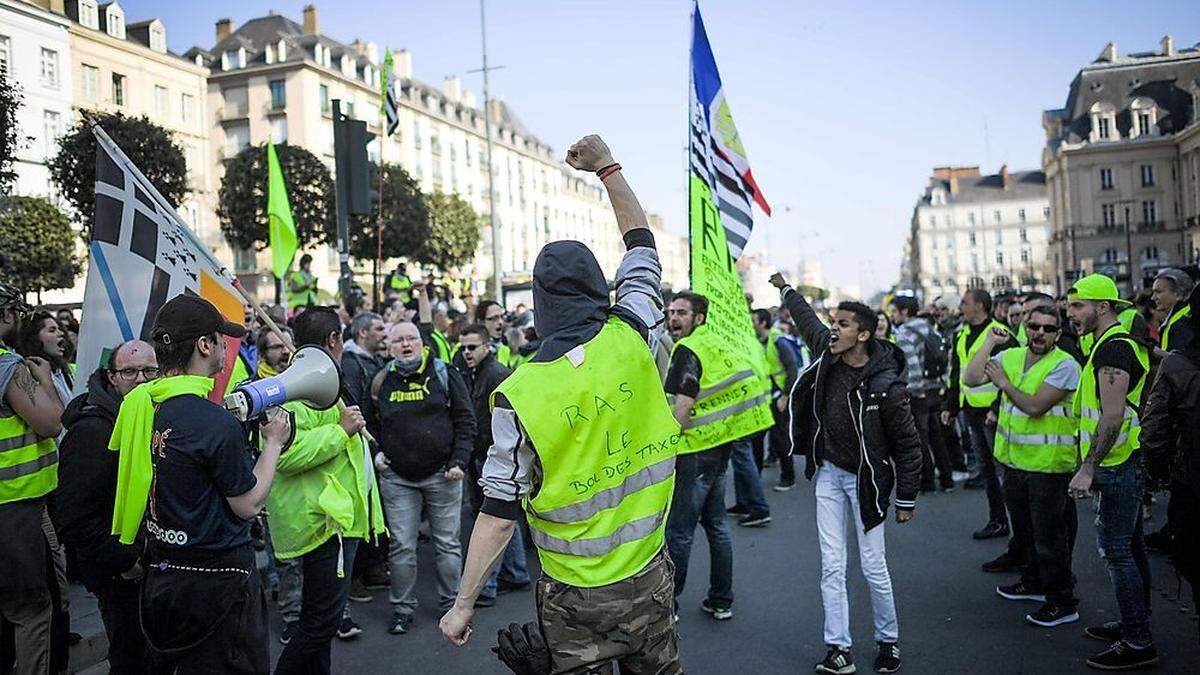 Die Gelwesten in Paris