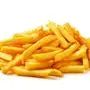 French fries isolated on a white background 