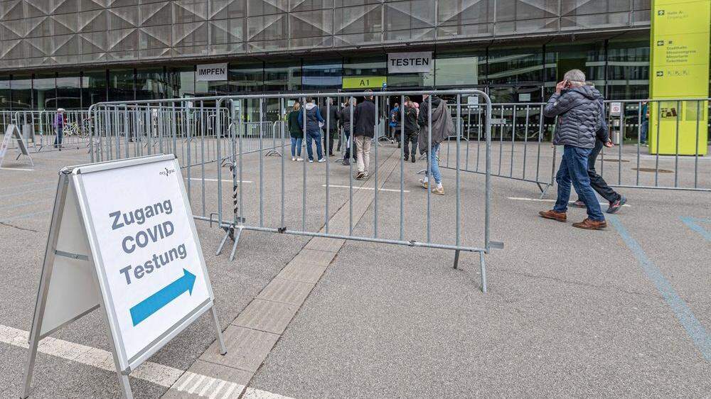 Die Teststraße bei der Grazer Messe