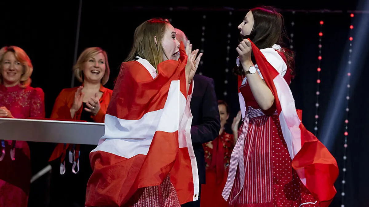 Grenzenloser Jubel bei den Europameisterinnen Laura Tschiltsch und Christina Strauß 