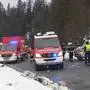 Die Unfallstelle an der B145