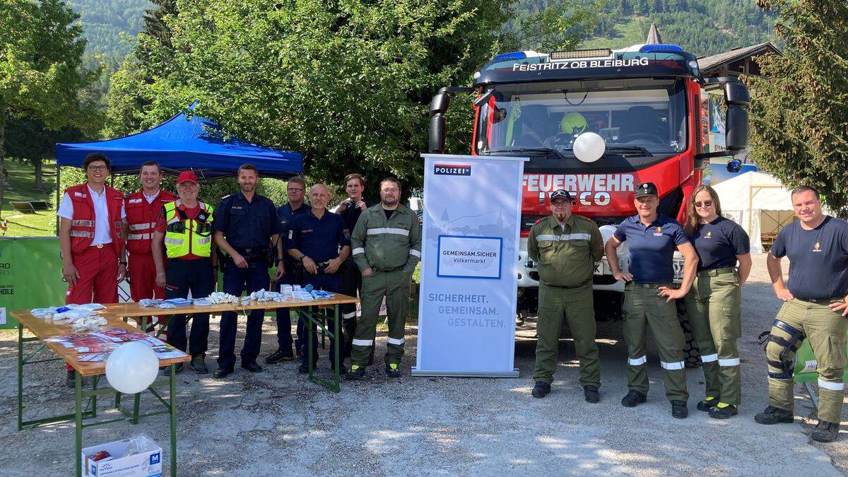 Die Einsatzorganisationen beim Info-Stand