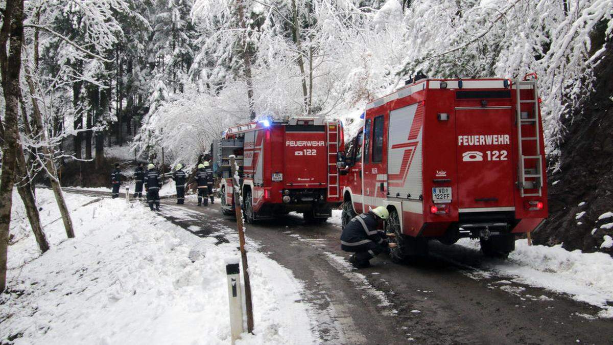 Die Feuerwehr Kainach im Einsatz