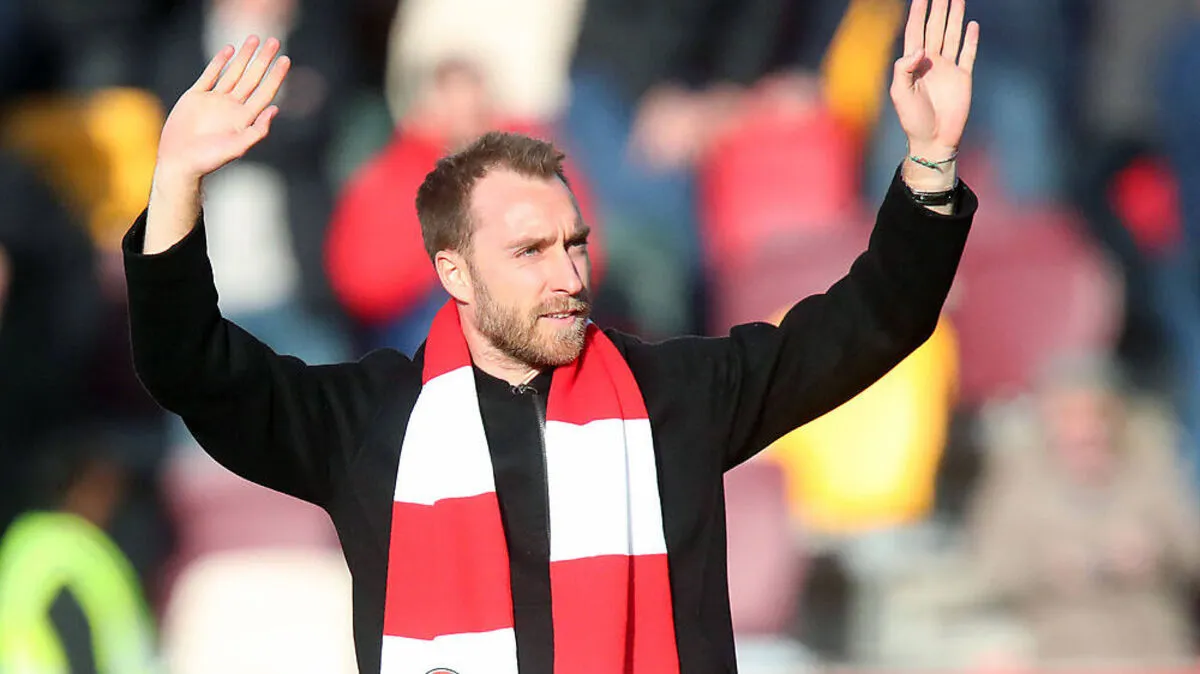 Christian Eriksen bei seiner Vorstellung bei Brentford.