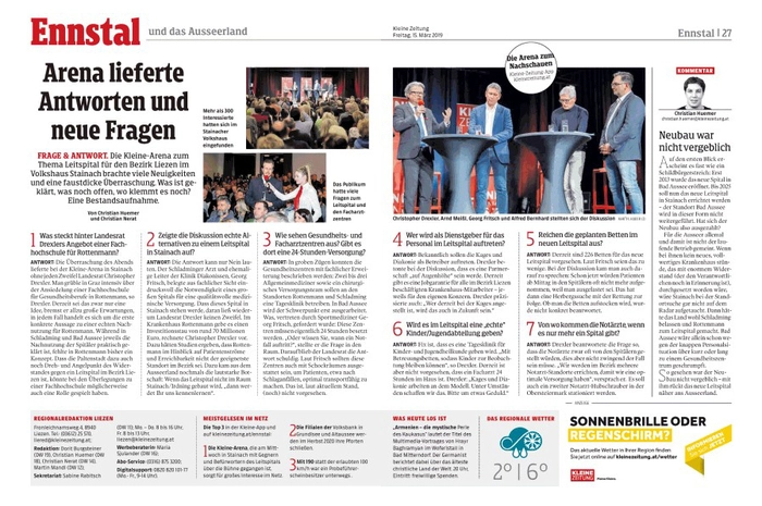 Die Kleine Zeitung-Arena zum Leitspital lockte 2019 viele interessierte Besucher nach Stainach.