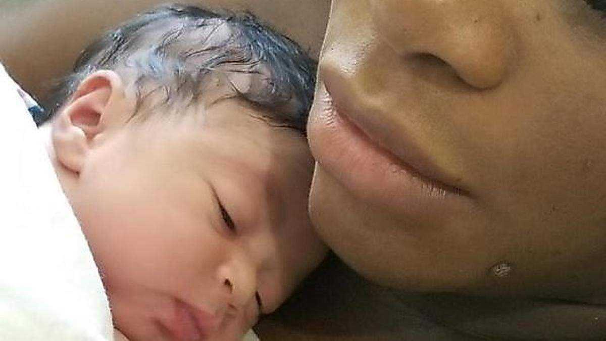 Das erste Foto von Alexis Olympia Ohanian jr. 