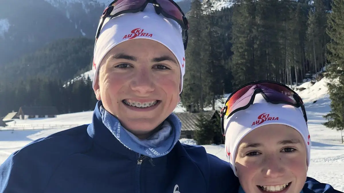 Elias (rechts) und Lukas Mühlbacher  