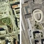 Der Grazer Hauptbahnhof in den Jahren 1996 (links) und 2022