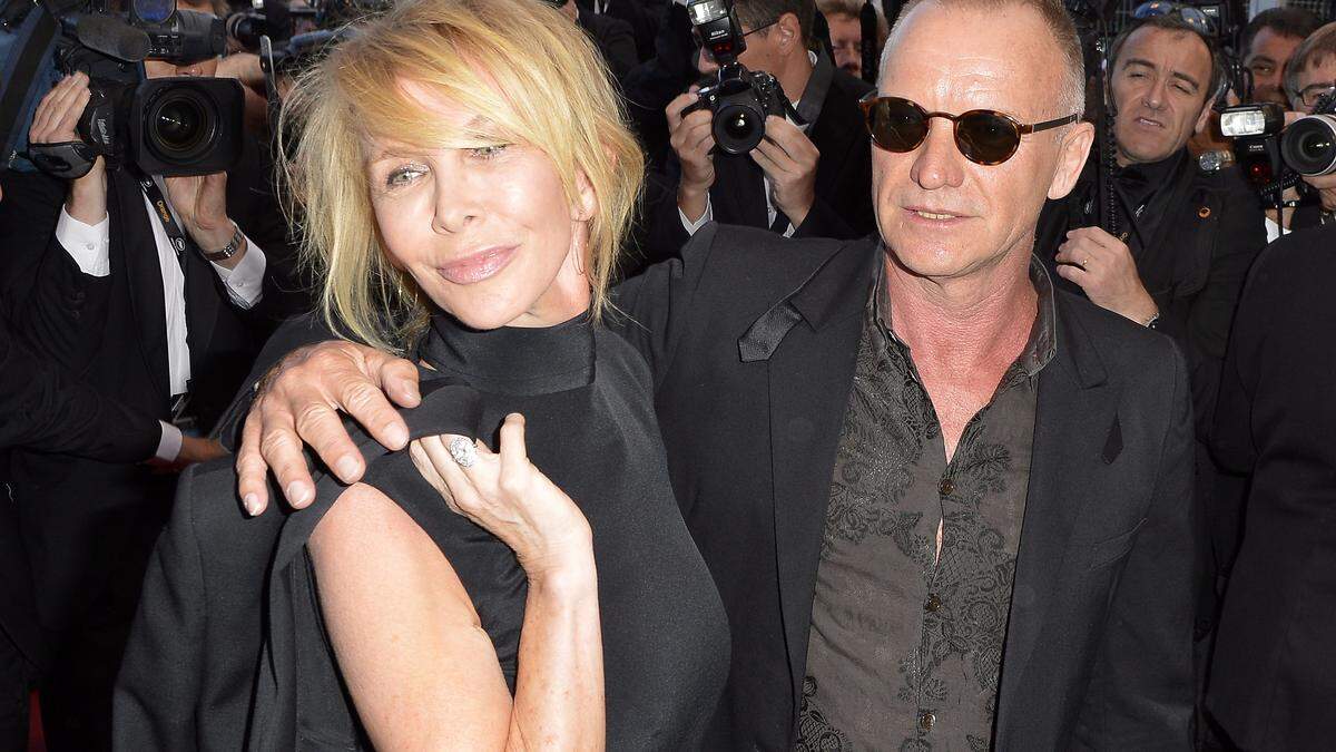 Ein unzertrennliches Paar: Sting und Gattin Trudie Silver