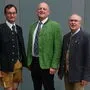 Die drei neuen an der Spitze (v.l.n.r.) 2. Vizebürgermeister Franz Schaffer, Bürgermeister Hermann Trinker, Vizebürgermeister Hans-Moritz Pott 