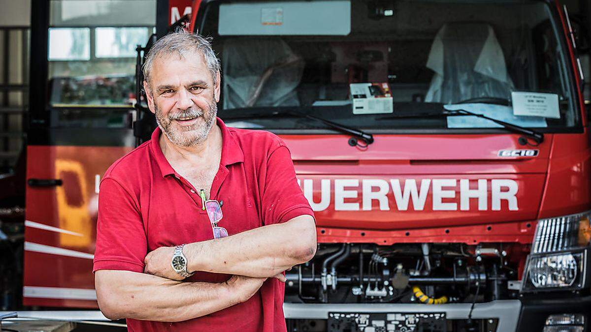 Balthasar Nusser ist seit 1973 bei der Stadtfeuerwehr Feldkirchen 