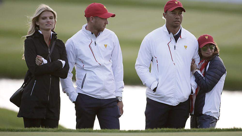 Tiger Woods (rechts) mit Erica Herman