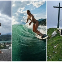 Doppel-Olympiasiegerin Anna Gasser genießt den Sommer am Wasser, in den Bergen und auf der eigenen Terrasse