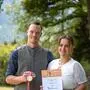 Benjamin und Katrin Schneider freuen sich Gold und Silber