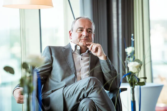 25 Jahre im Konzern und ein wahrer "Vollblutverkäufer": Verkaufsleiter Franz "Lipo" Liebmann ...