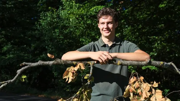 Benjamin Feicht, hat als Förster bei der GBG ein Auge auf die stadteigenen Wälder