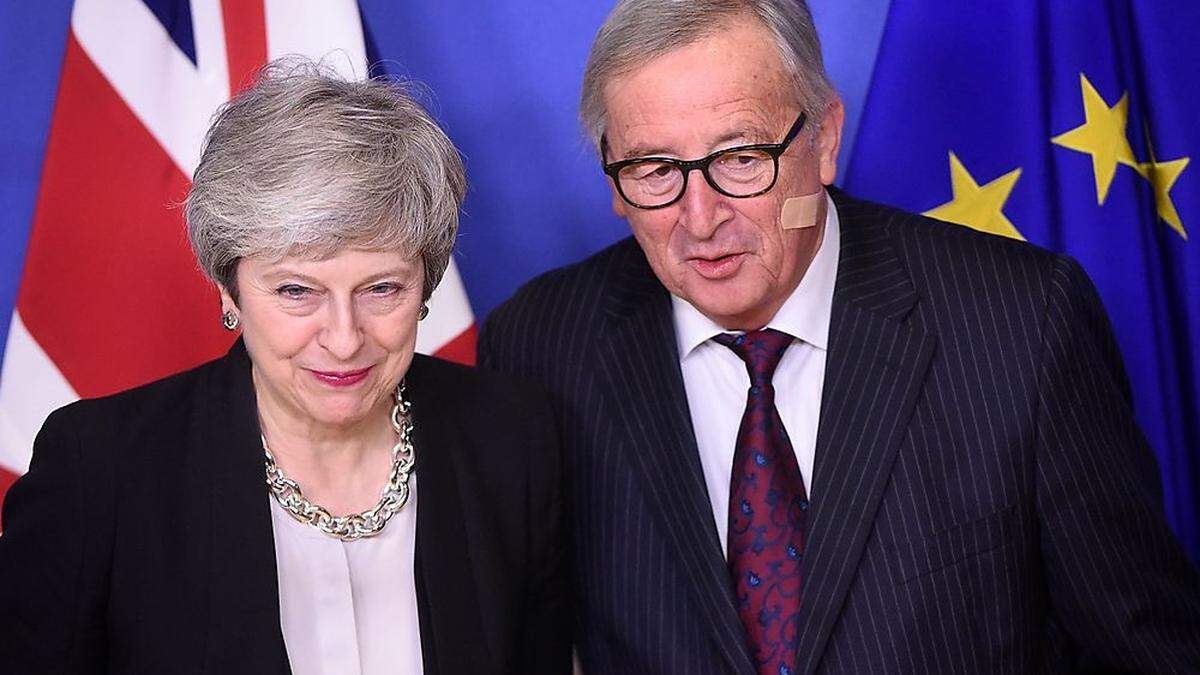 Theresa May und Jean-Claude Juncker: Festgefahrene Fronten