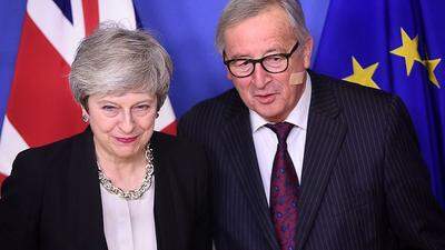 Theresa May und Jean-Claude Juncker: Festgefahrene Fronten