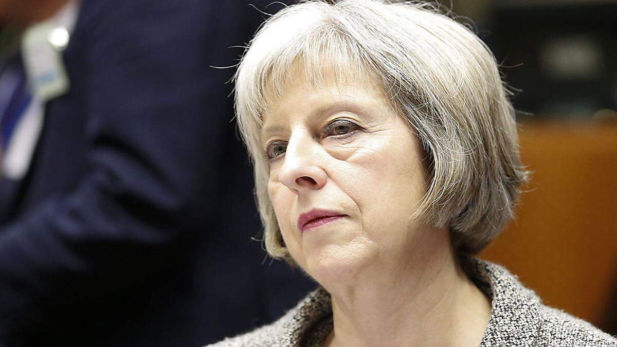 Die britische Premierministerin Theresa May