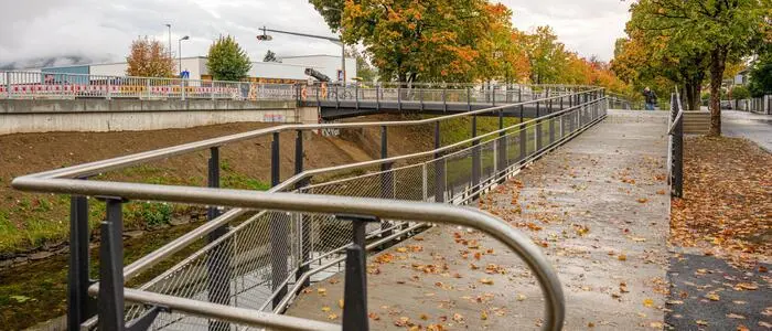 Der neue Heinzelsteg ist in Betrieb