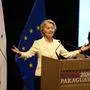 EU-Kommissionspräsidentin Ursula von der Leyen während der Unterzeichnung des Handelsabkommens in Paraguay