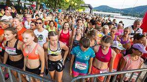 Geballte Frauenpower am Start zum Kärnten Läuft Frauenlauf