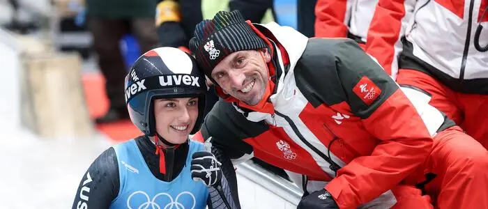 Hannah Prock mit Vater Markus