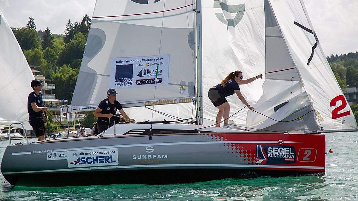 Das Team des Union Yachtclub Wörthersee ist in der Segel-Bundesliga dabei